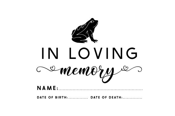 Download In Loving Memory Frog Theme - Frog theme Collection
