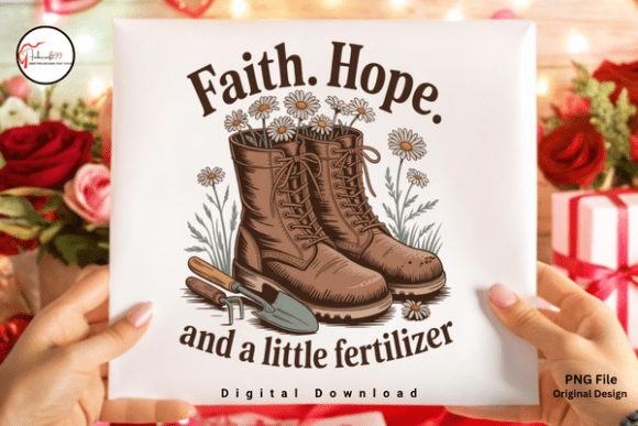 Download Funny Garden Quote Floral Boots PNG - Boots Collection