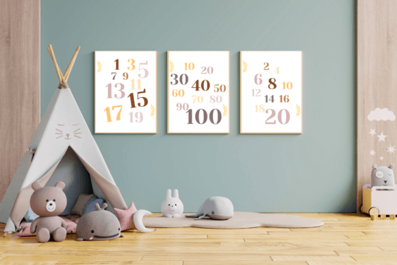 Download Odd Even Numbers Pastel Nursery Wall Art - Pastel nursery Collection
