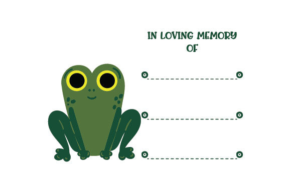 Download In Loving Memory Frog Theme - Frog theme Collection