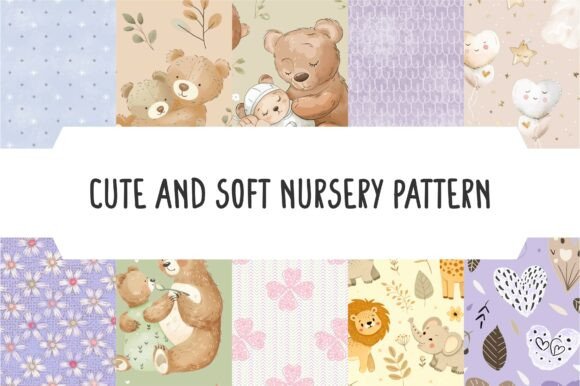 Download Dreamy Pastel Nursery Patterns - Pastel nursery Collection
