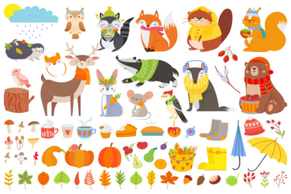 Download Autumn Forest Animals - Premium Resources