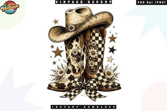 Download Rustic Cowgirl Boots and Hat PNG - Boots Collection